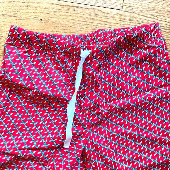 Holiday Lights Lounge Pants Medium NWT Men Red - Picture 7 of 8